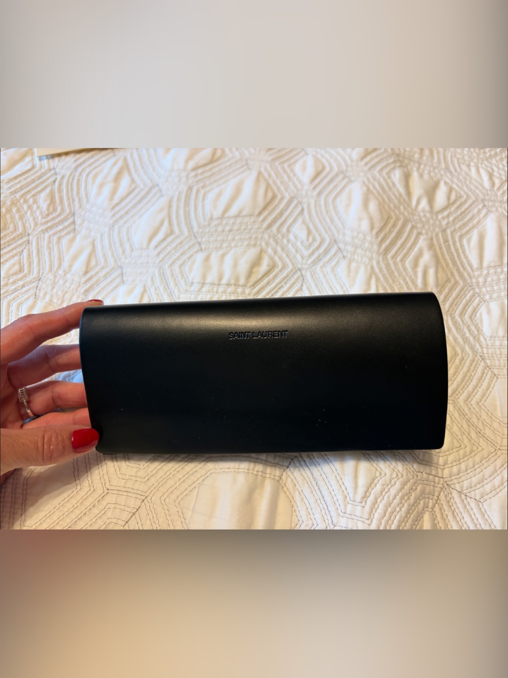 Saint Laurent Black Eyeglass Case